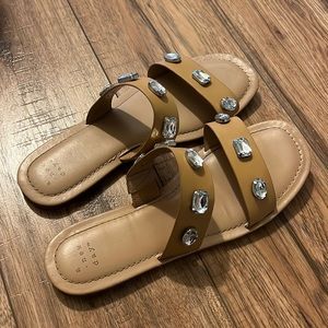 Tan Jewel Sandals